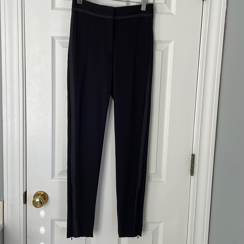 H&M Black Tapered Tuxedo Pants; Size 2; Excellent Condition